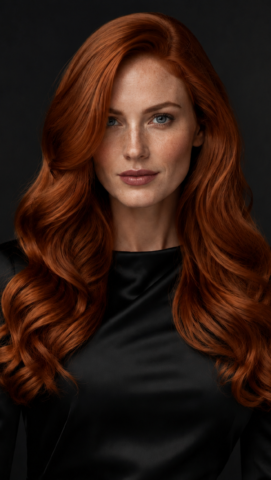 Dark Auburn Rose Pink